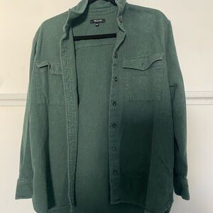 Madewell Olive Green Lightweight Shirt Jacket